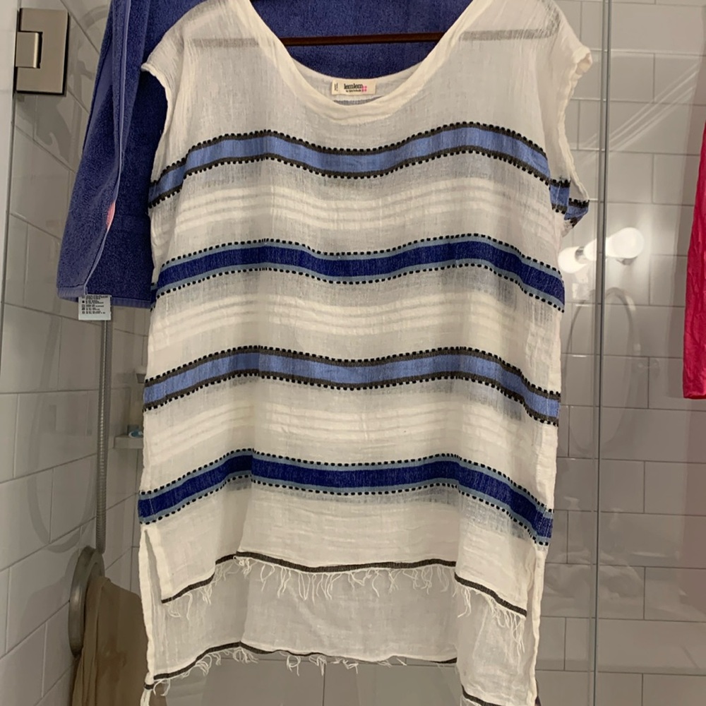 Lemlem Sleeveless Swim Coverup Tunic Top Size Small